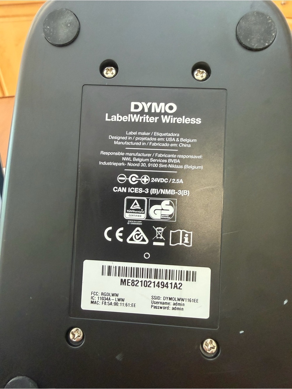 Dymo Black Power Adapter and Cord Set - Picture 4 of 4